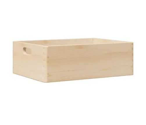 Koka Kaste Ar Rokturiem, 40X30X13 Cm, Priedes Masīvkoks Vidaxl