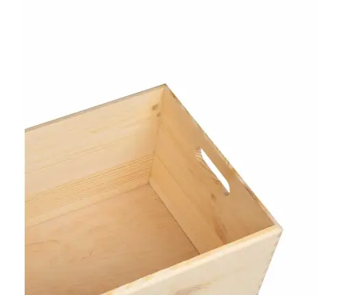 Medinė Dėžutė Su Rankenomis, 40X30X23cm Pušis
