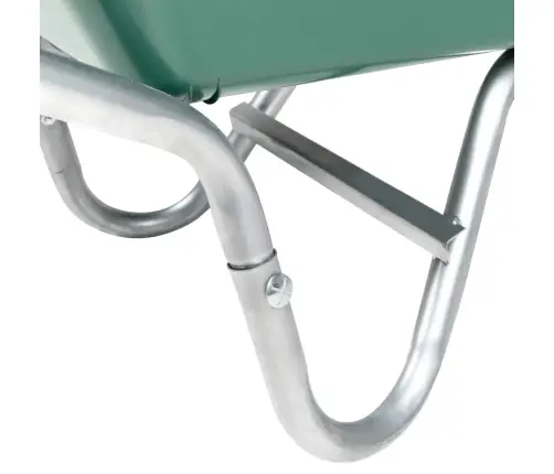 Wheelbarrow Green 90 L 150 Kg Cinkots Tērauds Un Plastmasa Vidaxl