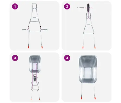 Käru 90 L 150 Kg Tsingitud Teras Ja Plast