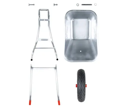 Käru 90 L 150 Kg Tsingitud Teras Ja Plast