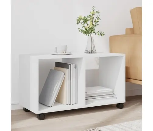 Ratastel Kapp, Valge, 72X33X42,5 cm Tehispuit