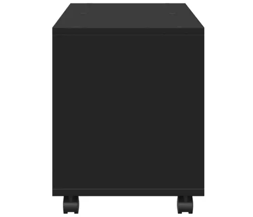 Ratastel Kapp, Must, 72X33X42,5 cm Tehispuit