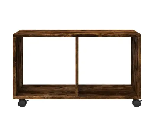 Plaukts Ar Riteņiem, Ozolkoka, 72X33X42,5 Cm, Konstruēts Koks Vidaxl