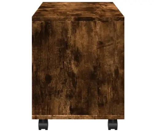 Plaukts Ar Riteņiem, Ozolkoka, 72X33X42,5 Cm, Konstruēts Koks Vidaxl