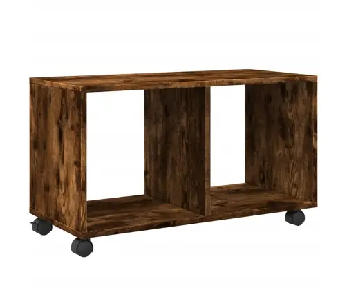 Plaukts Ar Riteņiem, Ozolkoka, 72X33X42,5 Cm, Konstruēts Koks Vidaxl