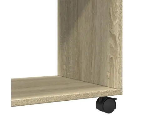 Galdiņš Ar Riteņiem, Ozolkoka, 70X35X60 Cm, Inženierijas Koks Vidaxl Galdiņš Ar Riteņiem, Ozolkoka, 70X35X60 Cm, Inženierijas Koks Vidaxl