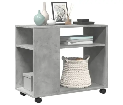 Lisalaud Ratastega, Betoonhall, 70X35X60 cm Tehispuit Lisalaud Ratastega, Betoonhall, 70X35X60 cm Tehispuit