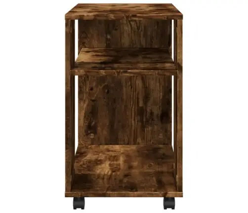 Šoninis Staliukas Su Ratukais, Dūminis, 70X35X60cm Mediena Šoninis Staliukas Su Ratukais, Dūminis, 70X35X60cm Mediena