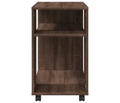 Galdiņš Ar Riteņiem, Ozolkoka, 70X35X60 Cm, Inženierijas Koks Vidaxl