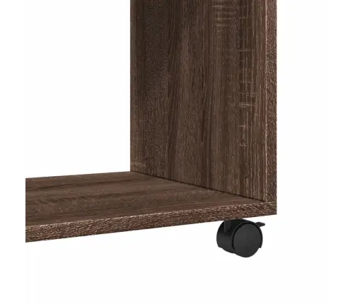 Galdiņš Ar Riteņiem, Ozolkoka, 70X35X60 Cm, Inženierijas Koks Vidaxl