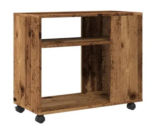 Galdiņš Ar Riteņiem, Veca Koka, 70X35X60 Cm, Inženierijas Koks Vidaxl Galdiņš Ar Riteņiem, Veca Koka, 70X35X60 Cm, Inženierijas Koks Vidaxl