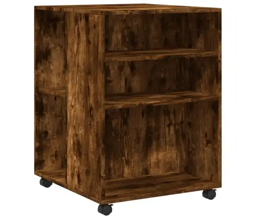 Lisalaud Ratastega, Suitsutatud Tamm, 55X60X78 cm Tehispuit