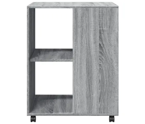 Galdiņš Ar Riteņiem, Pelēks, 55X60X78 Cm, Inženierijas Koks Vidaxl Galdiņš Ar Riteņiem, Pelēks, 55X60X78 Cm, Inženierijas Koks Vidaxl