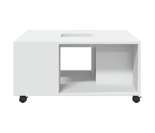 Kafijas Galdiņš, Balts, 80X80X40 Cm, Inženierijas Koks Vidaxl