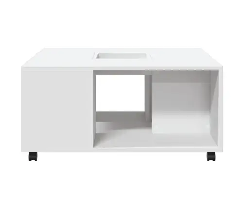 Kafijas Galdiņš, Balts, 80X80X40 Cm, Inženierijas Koks Vidaxl