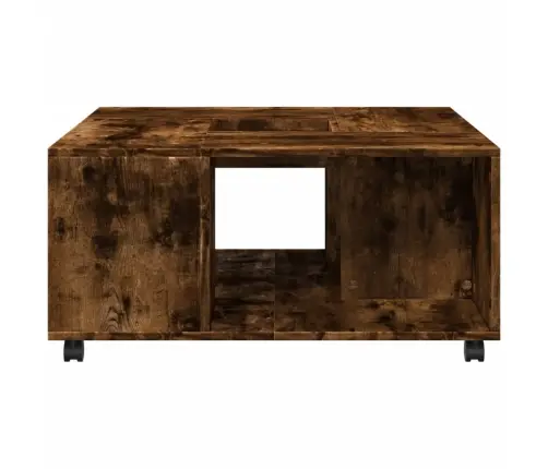 Kafijas Galdiņš, Ozola Krāsa, 80X80X40 Cm, Inženierijas Koks Vidaxl