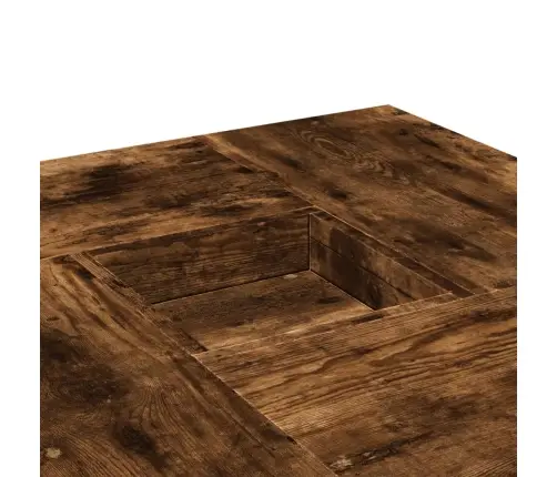 Kafijas Galdiņš, Ozola Krāsa, 80X80X40 Cm, Inženierijas Koks Vidaxl