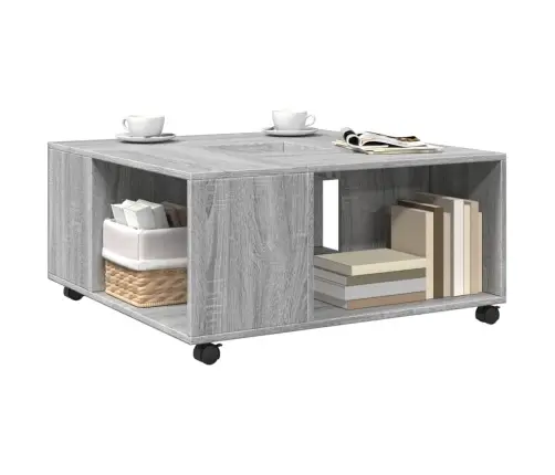 Kohvilaud, Hall Sonoma Tamm, 80X80X40 cm Tehispuit