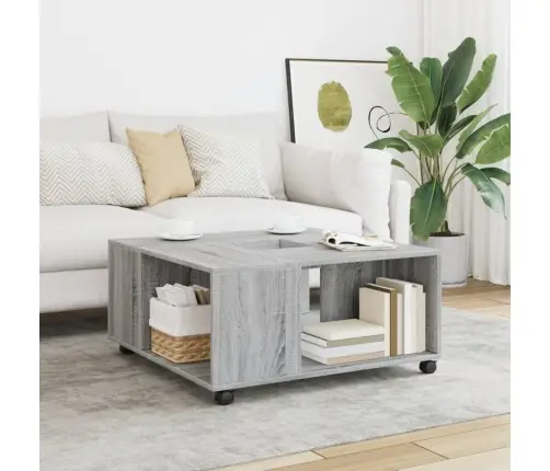 Kohvilaud, Hall Sonoma Tamm, 80X80X40 cm Tehispuit