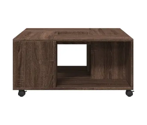 Kafijas Galdiņš, Ozolkoka Krāsa, 80X80X40 Cm, Inženierijas Koks Vidaxl