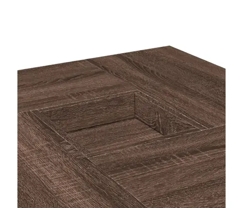 Kafijas Galdiņš, Ozolkoka Krāsa, 80X80X40 Cm, Inženierijas Koks Vidaxl