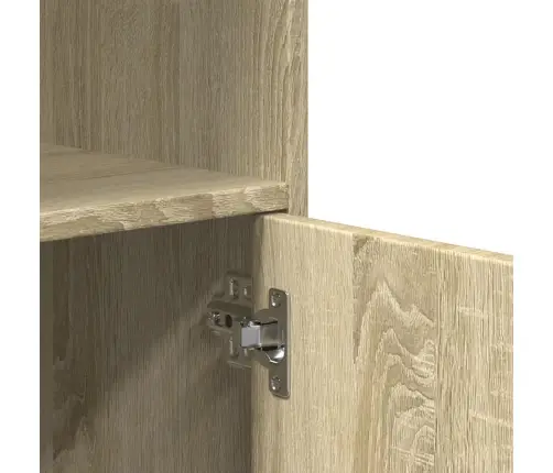 Spintelė Su Ratukais, Ąžuolo, 55X40X91cm Apdirbta Mediena