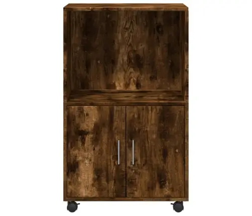 Spintelė Su Ratukais, Dūminio Ąžuolo, 55X40X91cm Mediena