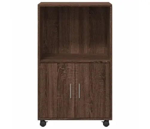 Plaukts Uz Riteņiem, Ozolkoka, 55X40X91 Cm, Inženierijas Koks Vidaxl