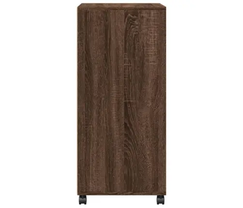 Plaukts Uz Riteņiem, Ozolkoka, 55X40X91 Cm, Inženierijas Koks Vidaxl