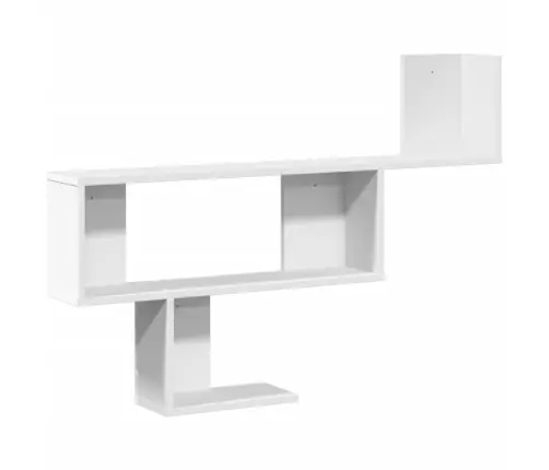 Sienas Plaukts, Balts, 100X15X70 Cm, Inženierijas Koks Vidaxl