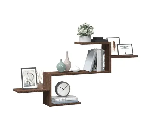 Seinariiul, Pruun Tamm, 104X15X49 cm Tehispuit