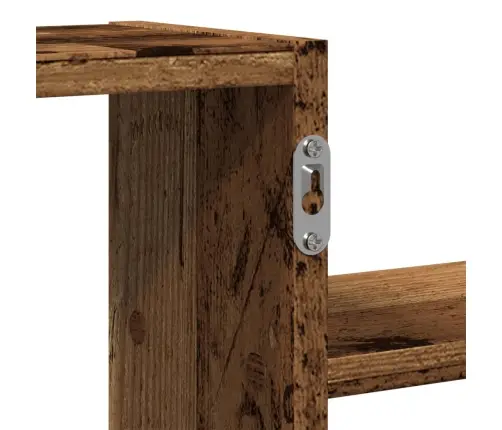 Sienas Plaukts, Veca Koka, 104X15X49 Cm, Inženierijas Koks Vidaxl