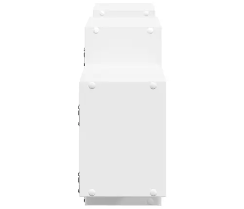 Seinariiul, Valge, 129X18X42 cm Tehispuit