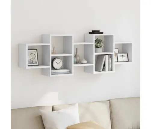 Seinariiul, Valge, 129X18X42 cm Tehispuit