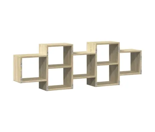 Sieninė Lentyna, Sonoma Ąžuolo, 129X18X42cm Apdirbta Mediena