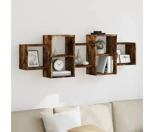 Sieninė Lentyna, Dūminio Ąžuolo, 129X18X42cm Apdirbta Mediena