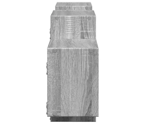 Sieninė Lentyna, Pilka Ąžuolo, 129X18X42cm Apdirbta Mediena