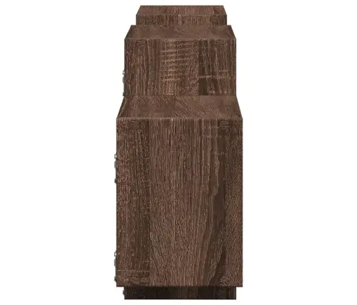 Seinariiul, Pruun Tamm, 129X18X42 cm Tehispuit