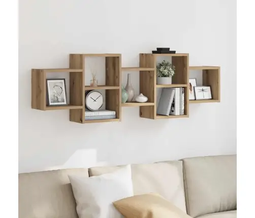 Sienas Plaukts, Koka Krāsa, 129X18X42 Cm, Inženierijas Koks Vidaxl Sienas Plaukts, Koka Krāsa, 129X18X42 Cm, Inženierijas Koks Vidaxl