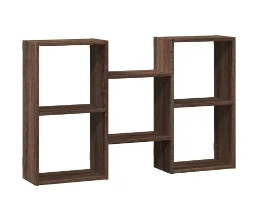 Sienas Plaukts, Brūna Ozola, 96X18X60 Cm, Inženierijas Koks Vidaxl