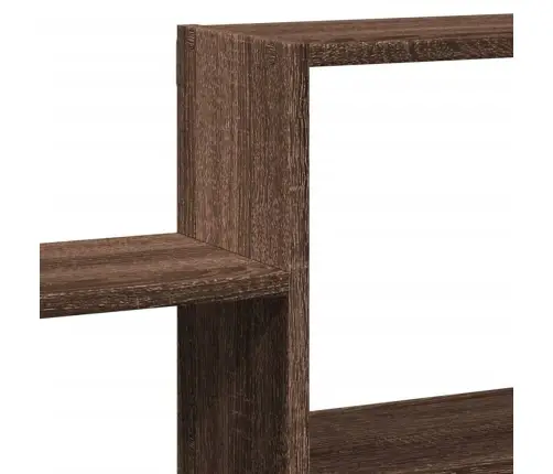 Sienas Plaukts, Brūna Ozola, 96X18X60 Cm, Inženierijas Koks Vidaxl