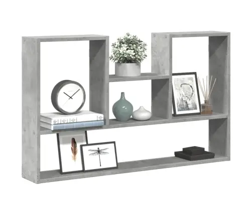 Sieninė Lentyna, Betono Pilka, 99X15X60cm Apdirbta Mediena