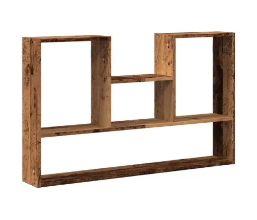 Sienas Plaukts, Veca Koka, 99X15X60 Cm, Inženierijas Koks Vidaxl