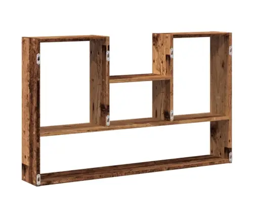 Sienas Plaukts, Veca Koka, 99X15X60 Cm, Inženierijas Koks Vidaxl