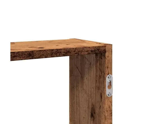 Sienas Plaukts, Veca Koka, 99X15X60 Cm, Inženierijas Koks Vidaxl