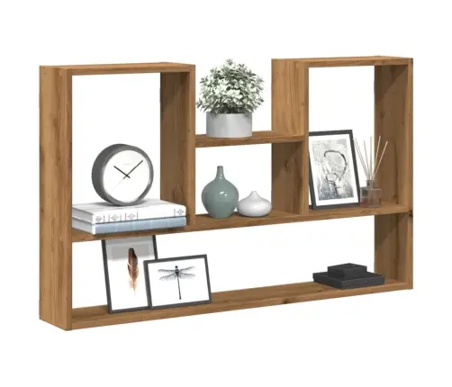 Sienas Plaukts, Koka Krāsa, 99X15X60 Cm, Inženierijas Koks Vidaxl