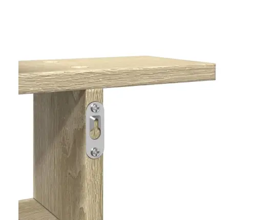 Seinariiulid 2 Tk, Sonoma Tamm, 38X12X38 cm Tehispuit