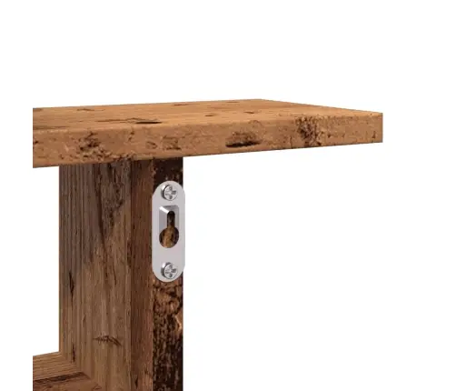 Seinariiulid 2 Tk, Vana Puidu, 38X12X38 cm Tehispuit