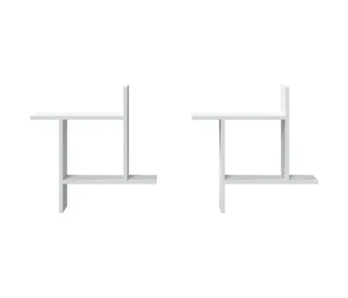 Sienas Plaukti, 2 Gab., Balti, 50X12X50 Cm, Inženierijas Koks Vidaxl Sienas Plaukti, 2 Gab., Balti, 50X12X50 Cm, Inženierijas Koks Vidaxl